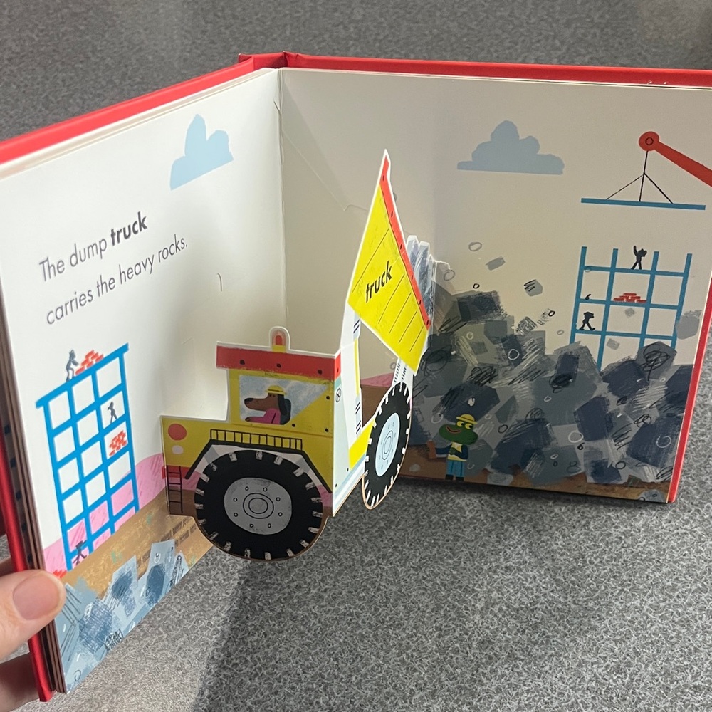 Let's Dig! Pop-Up Vehicles Book - Red - Picture 8 of 10